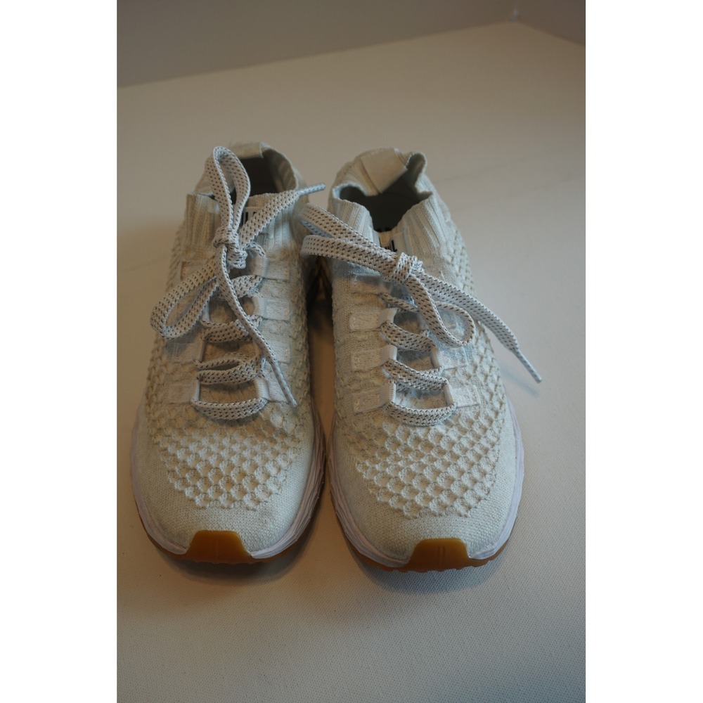 NOBULL Knit Runner White Sand Gum Sole Training Shoes Womens 9 Mens 7.5